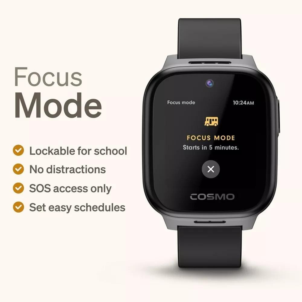 Cosmo JrTrack 5 Kids GPS Smartwatch 4G LTE Phone Video Call Blue