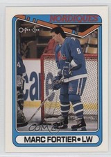 1990-91 O-Pee-Chee Marc Fortier #176 4n6