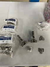 5 Sets Decobasics Self Closing Cabinet Hinges Satin Finish QB/T2189-2013