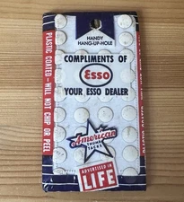 Vtg Esso Advertising Promo Pack American White Thumbtacks w/ Handy Hang-Up Hole
