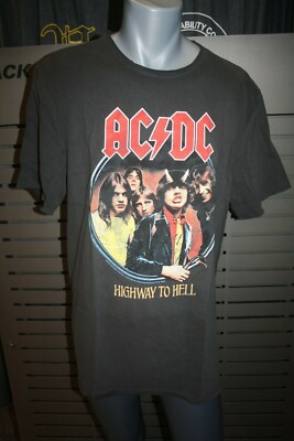 Amplified T-Shirt ACDC ''HIGHWAY TO HELL'' 1979 Charcoal Neu grau