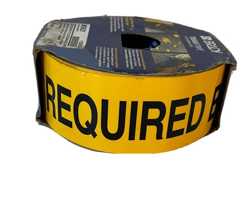 Brady Tough Stripe Floor Marking Tape Yellow 2" Bump Cap Required Beyond .. - Picture 4 of 5