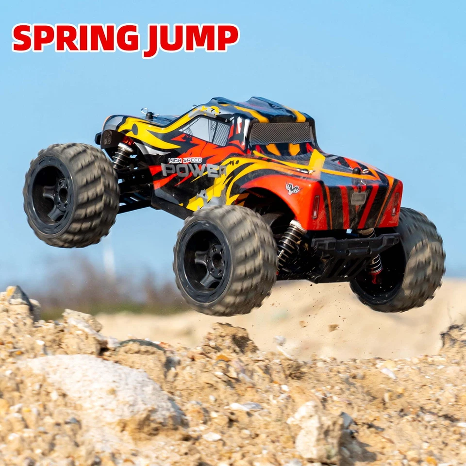 1610 High-Speed 4WD Monster RC Truck Off-Road & All-Terrains Ready to Run, Red - Image 3 of 4