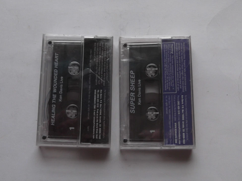 Ken Davis cassette tape 2 Vintage Live Super Sheep & Healing Heart Sealed Rare - Image 2 of 2