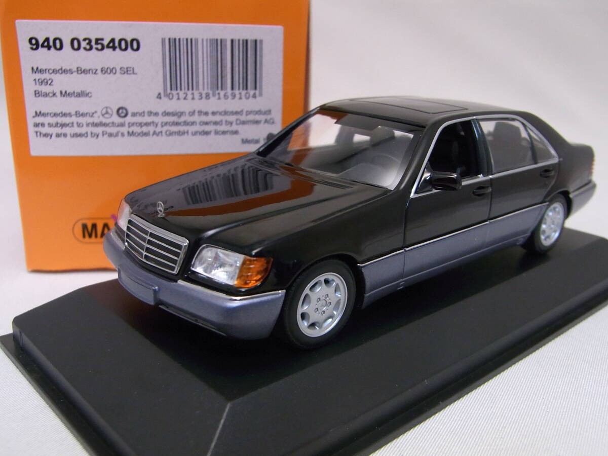 Mercedes-Benz 600SEL 1992 Black met. 1/43W140 Early model Mercedes-Benz 600SEL 1992 Black met. 1/43W140 Early model