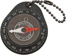 Brunton Key Ring Compass F-9040 Measures 2.3" x 1.6" x 0.5". Weighs 0.6 oz. Feat