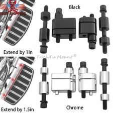 Chrome Black Floorboard Extensions Kit for Harley Touring Street Glide Road King