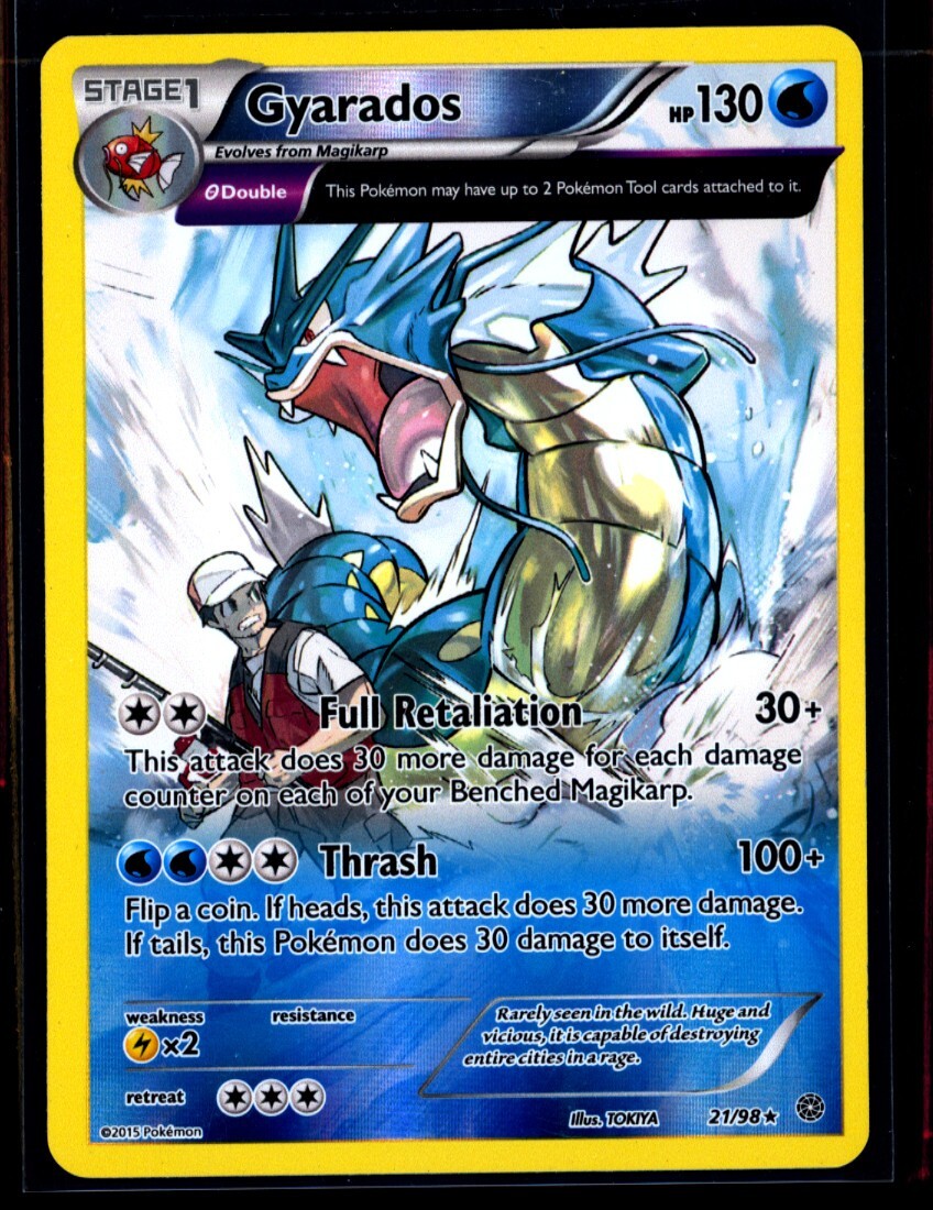 Pokémon TCG Full Art Gyarados 21/98 XY-Ancient Origins