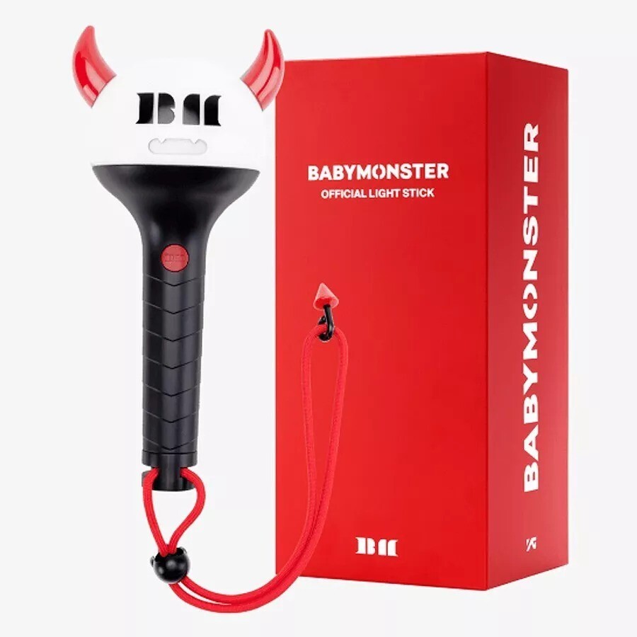 BABYMONSTER OFFICIAL LIGHT STICK 2個 BABYMONSTER OFFICIAL LIGHT STICK with Strap, Manual, Tracking