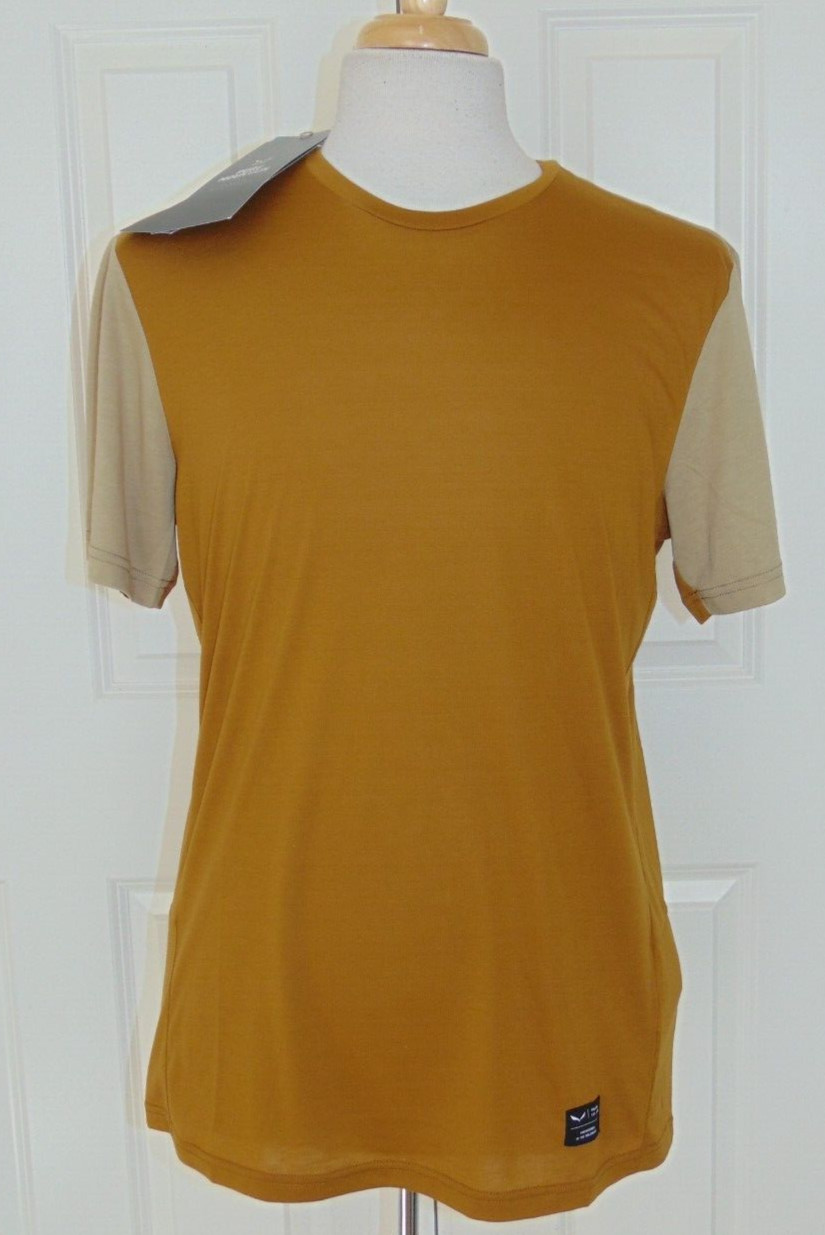 NWT   MEN'S  SALEWA  FANES DRY SHORT SLEEVE T SHIRT US MEDIUM