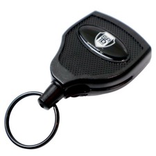 2 - Heavy Duty 48" Retractable Key Chain Badge Reels w/ Kevlar  Cord  Belt Clip