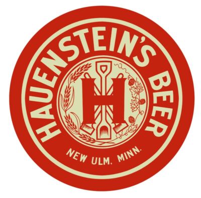 Hauenstein's Beer of New Ulm, MN NEW Sign: 18'' Dia. Round USA STEEL XL- 4 LBS