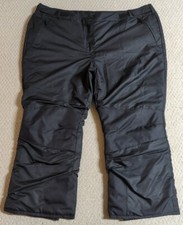 All In Motion Mens Size 3X Black Polyester Water Wind Resistant Snow Pants 24