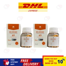 2 X HELIOCARE Oral 60 Capsules Sun Protection Sunblock FREE EXPRESS SHIPPING