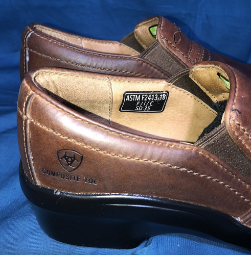 Women’s Ariat Expert Safety Leather Clogs Size 8.5M Fits Like A Size 9 - Picture 7 of 12
