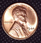 1944-P Lincoln Cent Wheat Penny Brilliant Uncirculated 1(C) #025