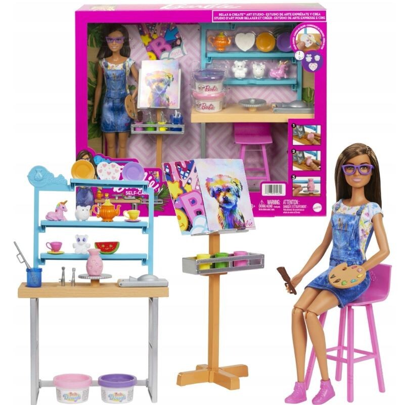 Barbie Art Studio Relax and Create HCM85 Mattel | eBay