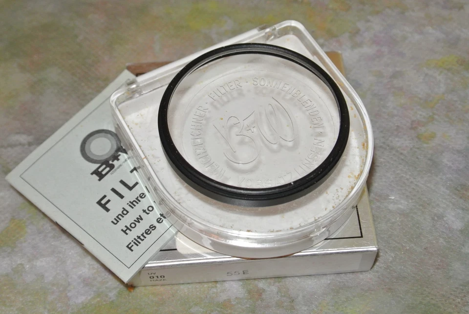 B+W Schneider 55E 55 mm UV-haze filter 010 Made in Germany NOS for Leica Contax - Image 4 of 4