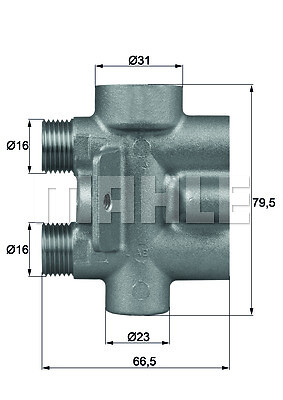 Mahle TO 9 75 thermostat, oil cooling for Audi VW