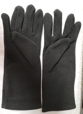 Woman Within Women's Pair Black Fleece Gloves New Never Worn 