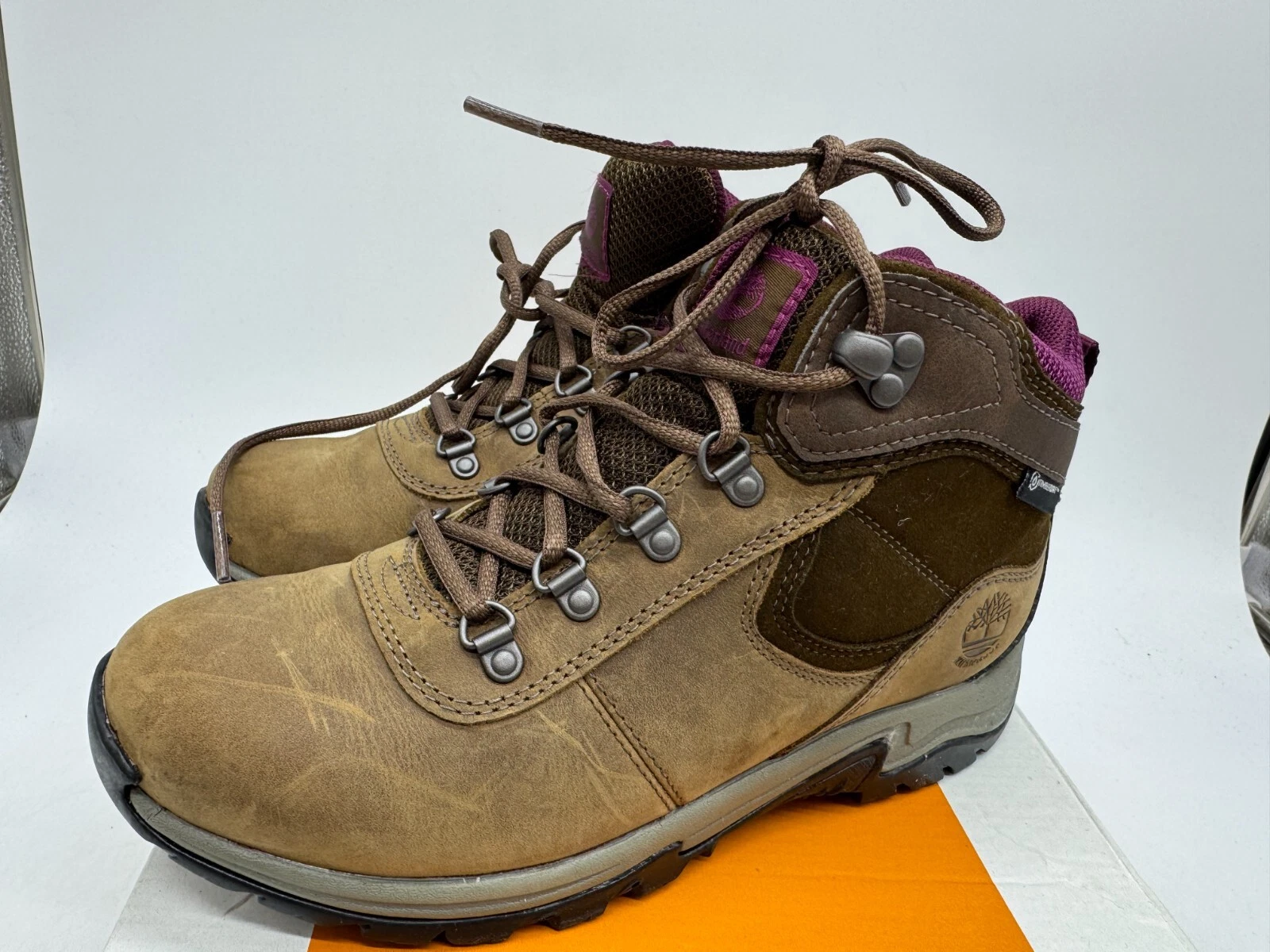 Timberland Mt. Madsen Stivali da trekking donna pelle marrone stringati impermeabili 6 5
