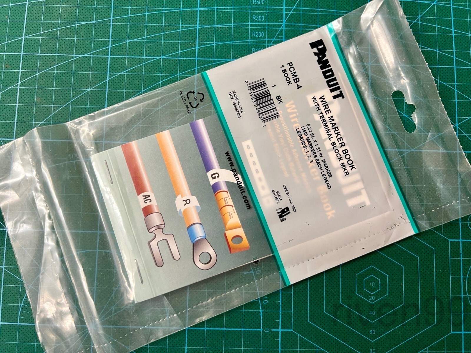 Panduit PCMB-4 Wire Marker Label Book, LEGEND: 1,2,3 (150 ea.)