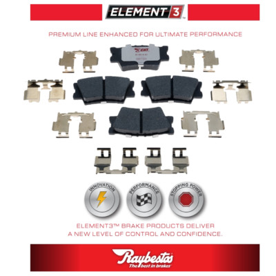 For 2009-2011 Toyota  Matrix Brake Pads Rear Replacement Raybestos Element3 New