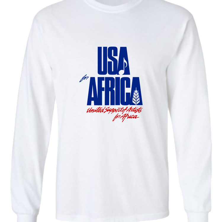 珍品　パキ綿　we are the world Tシャツ　USA AFRICA We Are the World Anniversary USA for Africa Long Sleeve