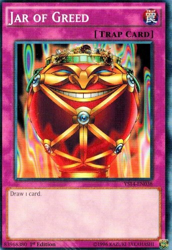 YuGiOh Labyrinth of Nightmare Super Rare Jar of Greed Lon-047
