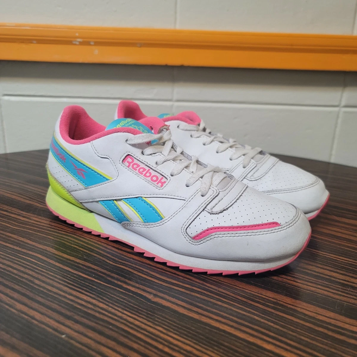 Reebok Classic Size Ripple ATI Retro 80s White/Pink/Yellow |