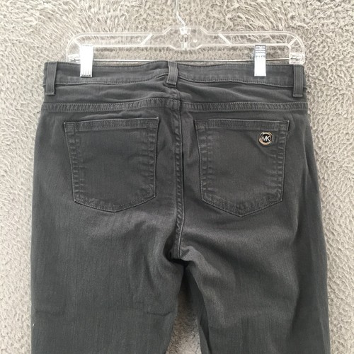 Michael Kors Skinny Jeans Womens 4 (actual 31x28.5) Blue Denim Mid Rise Zip Fly - Picture 11 of 15