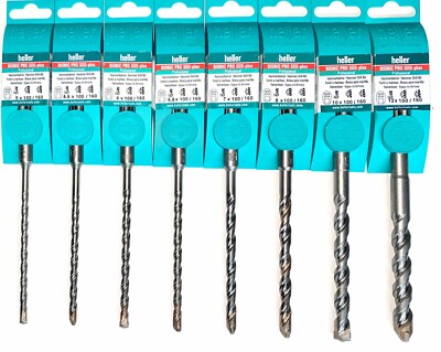 Heller SDS PLUS Mauerwerk BOHRER BITS 5 mm 5,5 mm 6 mm 6,5 mm 7 mm 8 mm 10 mm 12 mm Hammer