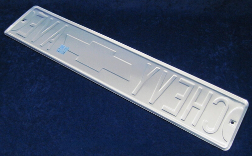 Letrero de calle de metal en relieve de 24" CHEVY AVE - *HECHO EN EE. UU.* - Decoración de bar garaje cueva para hombre - Imagen 7 de 10