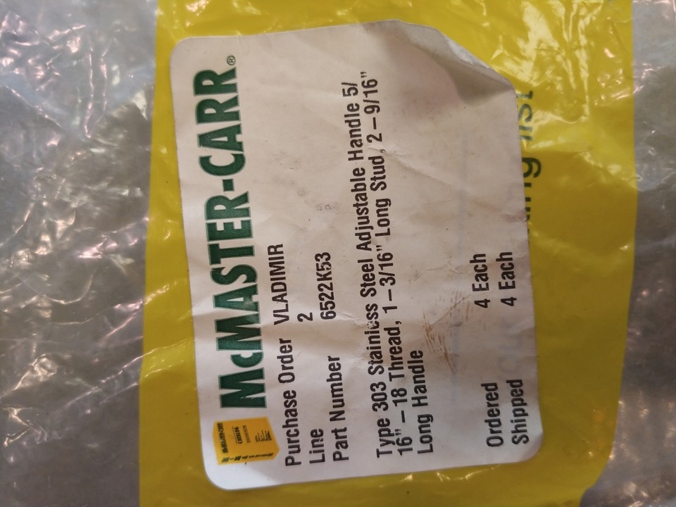 STAINLESS ADJUSTABLE - POSITION HANDLES FROM MCMASTER-CARR | eBay