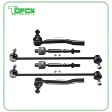 6pc Steering Front Tie Rod End Sway Bar Link For 2016 2017 2018 2019 Honda Civic