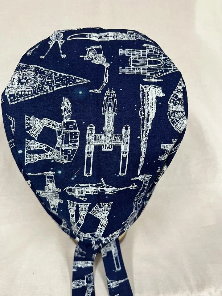 Men/Women Surgical Scrub Cap Lined SW Ships 100%  Cotton Cool Cap - Image 4 of 4