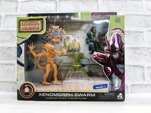 Lanard Alien Collection GOLD Xenomorph Swarm Action Figure Set Planetary Attack
