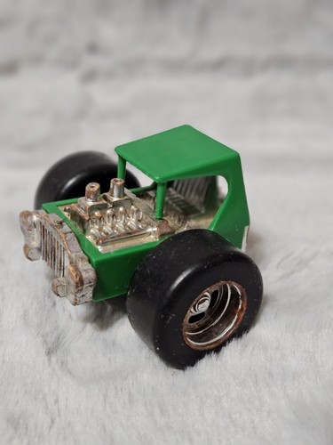 Vintage 1970’s Structo Wild And Weird 2 Wheel Uncanny Cars - Green Toy Car #215 - Picture 2 of 4