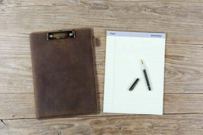 Leather clip board menu clipboard holders restaurant covers teacher clipboard