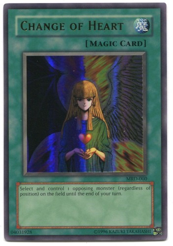 Change of Heart MRD-060 Holographic Ultra Rare Yu-Gi-Oh! TCG | eBay Change of Heart MRD-060 Holographic Ultra Rare Yu-Gi-Oh! TCG | eBay