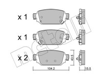 BremsbeläGe BremsklöTze RüCkseite FüR Mazda 3 Bm Bn 2.0 1.5 CX-3 Dk 1.8 D