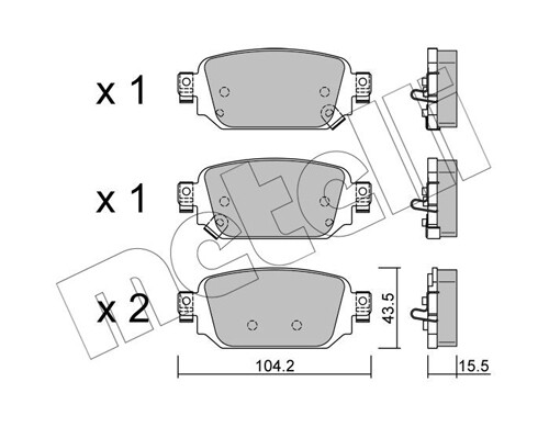 BremsbeläGe BremsklöTze RüCkseite FüR Mazda 3 Bm Bn 2.0 1.5 CX-3 Dk 1.8 D-image