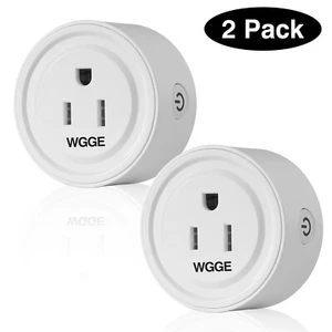 Plug intelligent, Mini Intelligent WiFi Compatible avec Alexa, Google Assistant 2/PK