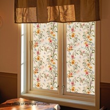 Floral Shading Window Stickers Decals Clings Home Decor PVC Self-adhesive Modern