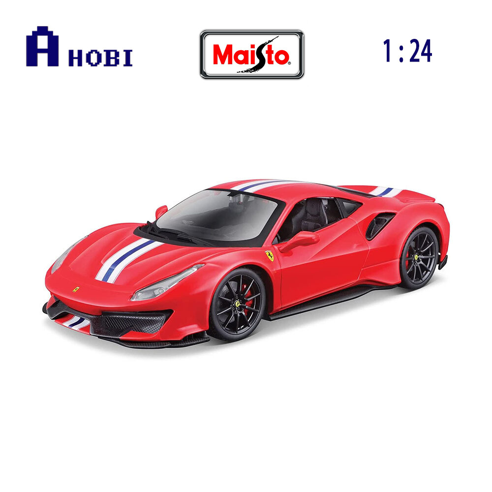 Maisto 1:24 Scale Ferrari 488 Pista Model Kit Detailed Diecast