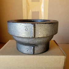 3"×2" REDUCER FEMALE BLACK CAST IRON CONCENTRIC REDUCER , ANVIL