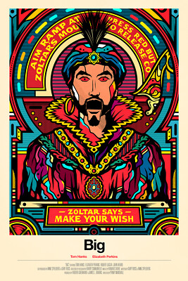 1988 BIG Zoltar Fortune Teller Print Josh Baskin Tom Hanks    