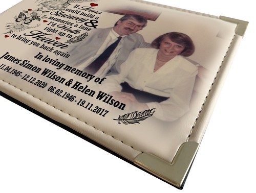 Album fotografico, album Keepsake, personalizzato, album commemorativo, libro lutto. - Foto 2 di 12