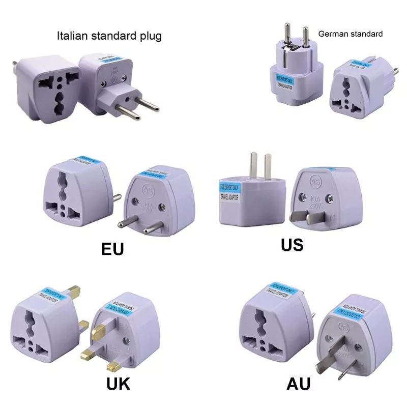 Universal US UK EU Israel Kr Travel Power Adapter Plug converter AC 110 250V 10A