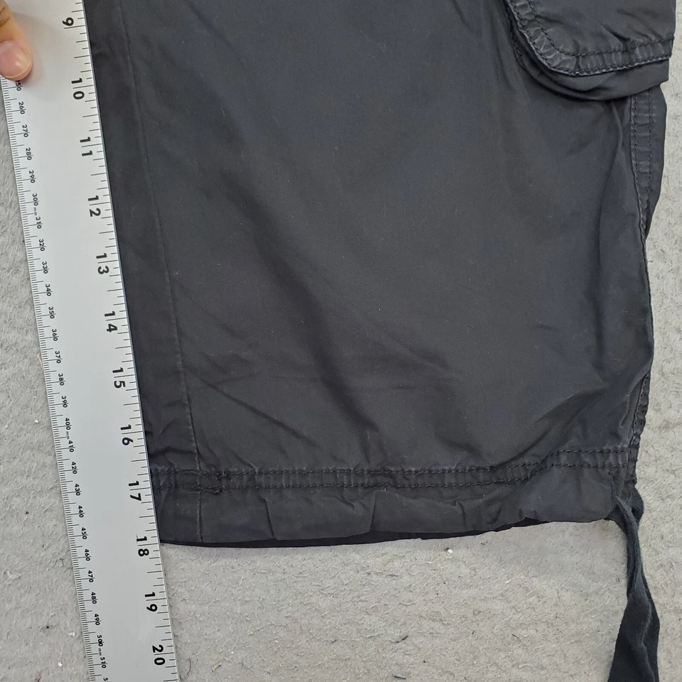 Pantalones Cortos de Carga London Jean para Mujer Talla 6 Negros Ajustables Corbata Tobillo Bolsillos Foto 4 de 4